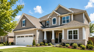 North Texas suburban home with fresh vinyl siding and updated curb appeal.
